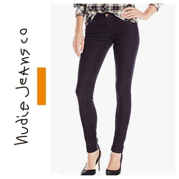 Nudie Jeans Skinny Lin Dry Steel Jeans - Picture 1 of 10